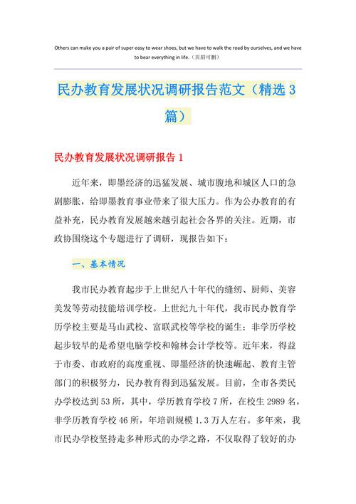 民办教育发展 调研建议(图1)