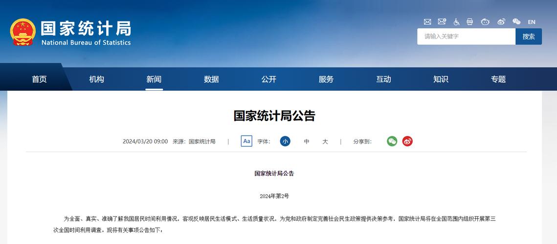 政府机构提供的官方统计数据网站(图1)