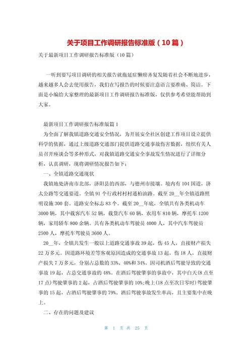 如何写一份项目调研报告(图2)