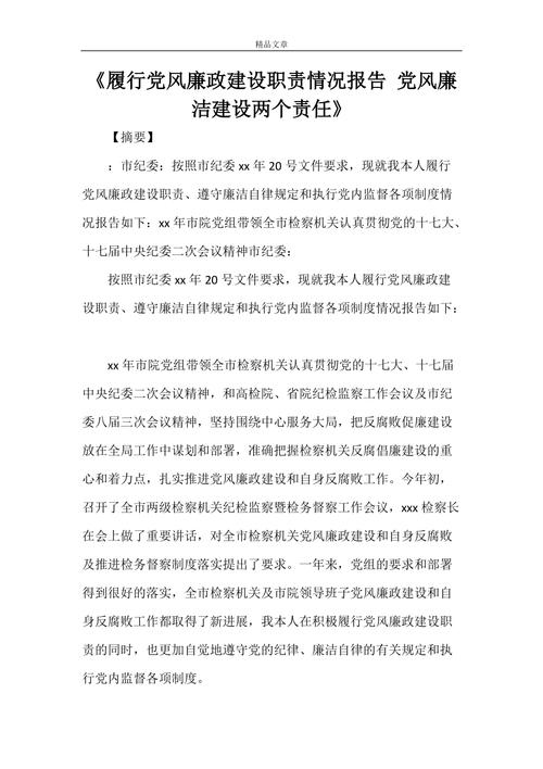 对财政局厉行党风廉政建设两个责任有何意见和建议(图1)