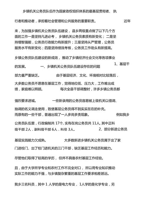 关于领导班子和干部队伍建设调研报告(图1)