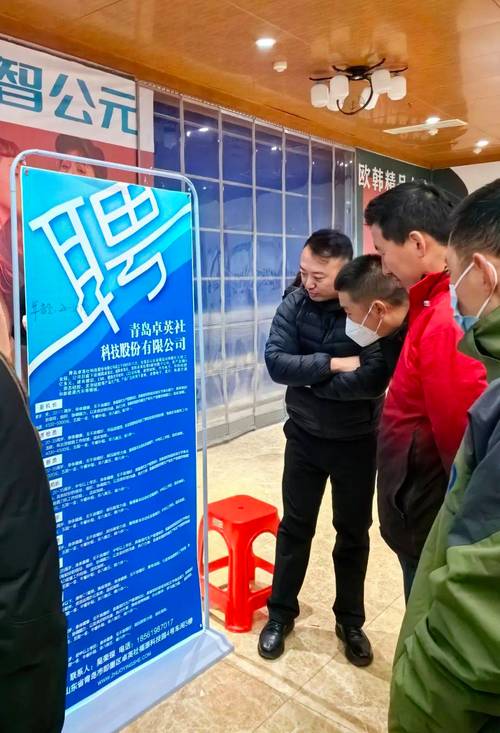 即墨首场招聘会迎求职潮 大学生进劳务市场抢活(图3)