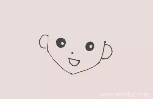 简笔画柯南教程图解_名侦探柯南系列故事_儿童学画柯南简笔画步骤图解
